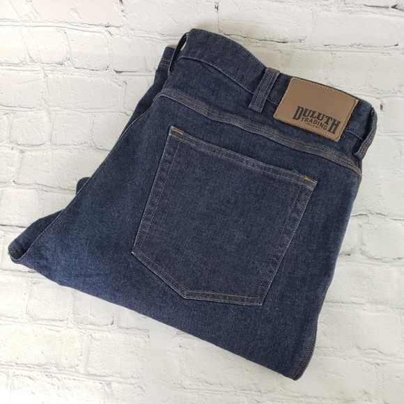 Duluth Trading Flex Ballroom Jeans Mens Size 40 X 32 Relaxed Fit‎ Dark Wash